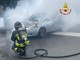 Auto in fiamme, temporaneamente chiuso al traffico il raccordo Torino-Caselle