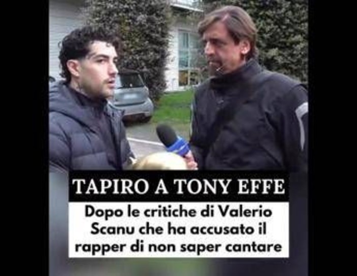 Striscia la Notizia, Tapiro d'oro a Tony Effe: la risposta alle accuse di Valerio Scanu