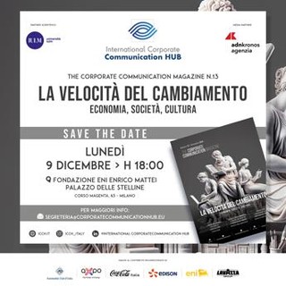 Imprese, lunedì Icch presenta nuovo magazine 'La velocità del cambiamento'